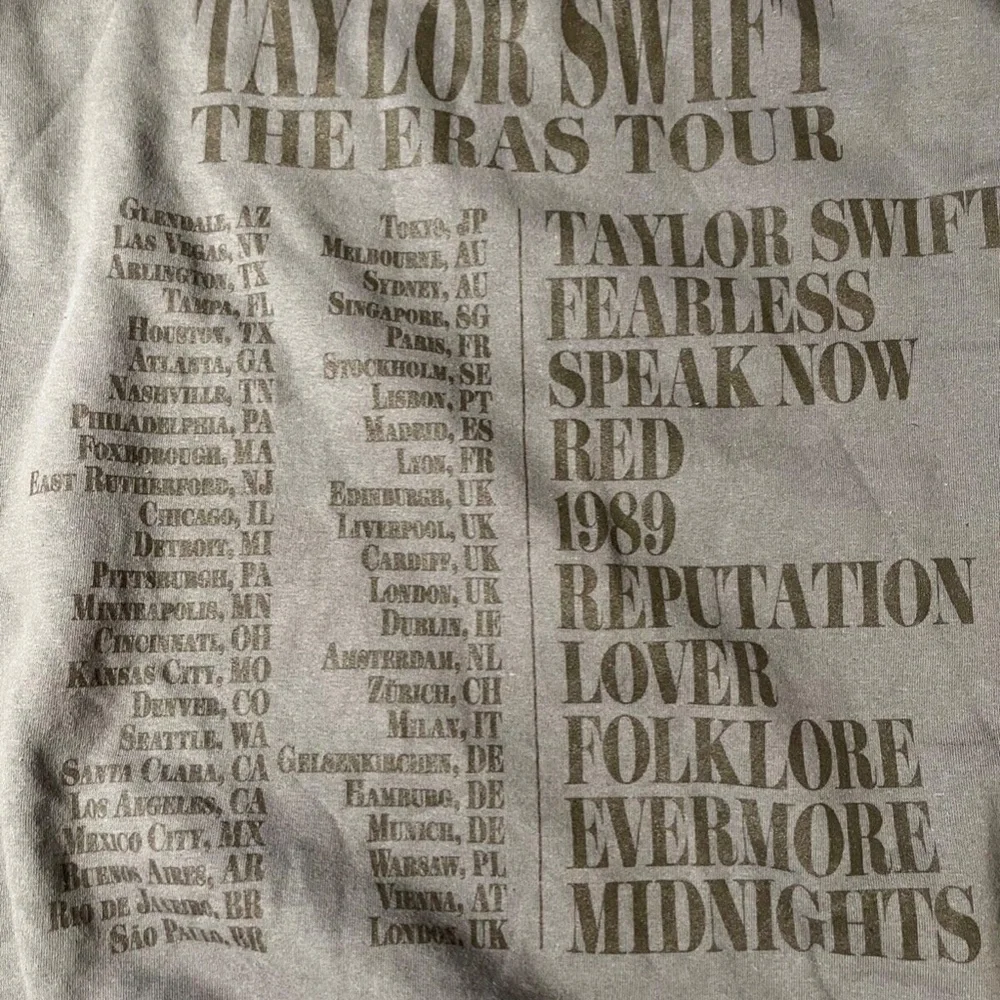 Official Swift ERAS Tour 2023 - NEW Blue Crewneck - Picture 2 of 6